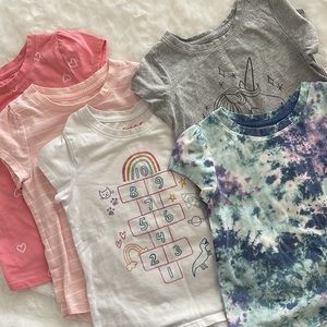 Girl’s T-shirt. Size 4T. Lot of 5.